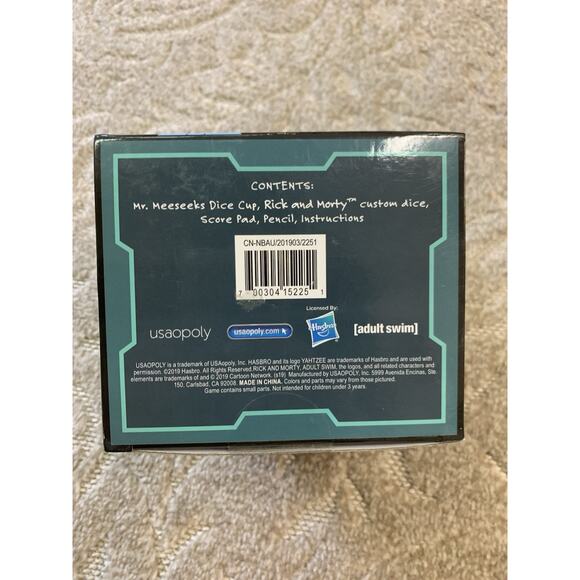 Rick and Morty Yahtzee, Meeseeks Edition. Dice, Board game, Complete! - Picture 3 of 3